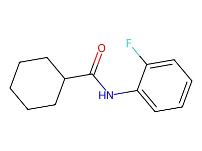 N-(2-fluorophenyl)cyclohexanecarboxamide structure