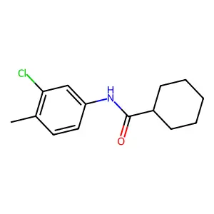 N-(3-chloro-4-methylphenyl)cyclohexanecarboxamide structure