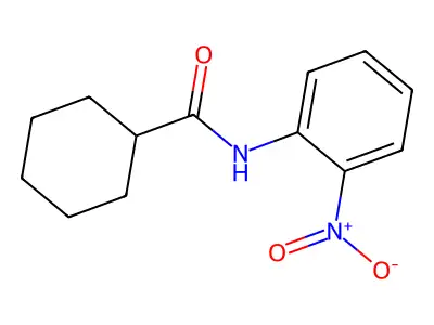 N-(2-nitrophenyl)cyclohexanecarboxamide structure