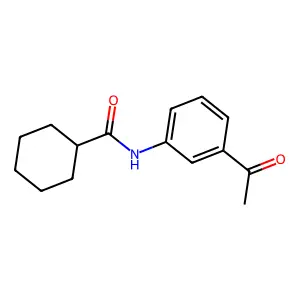 N-(3-乙酰基苯基)环己烷甲酰胺 structure