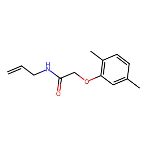 2-(2,5-dimethylphenoxy)-N-prop-2-enylacetamide structure
