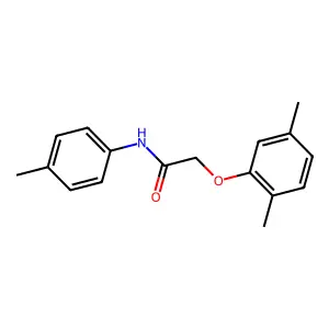 2-(2,5-Dimethylphenoxy)-N-(4-methylphenyl)acetamide structure