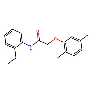 2-(2,5-dimethylphenoxy)-N-(2-ethylphenyl)acetamide structure