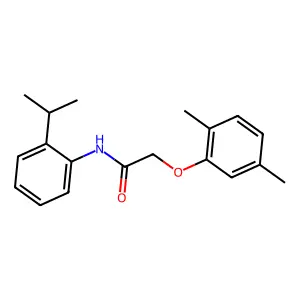 2-(2,5-Dimethylphenoxy)-N-(2-isopropylphenyl)acetamide structure