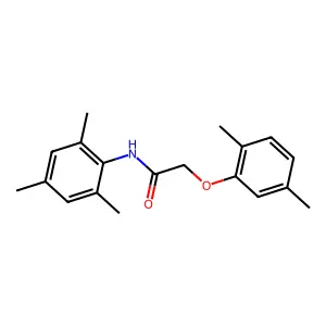 2-(2,5-dimethylphenoxy)-N-(2,4,6-trimethylphenyl)acetamide structure