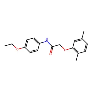 2-(2,5-Dimethylphenoxy)-N-(4-ethoxyphenyl)acetamide structure