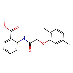 Methyl 2-{[(2,5-dimethylphenoxy)acetyl]amino}benzoate structure