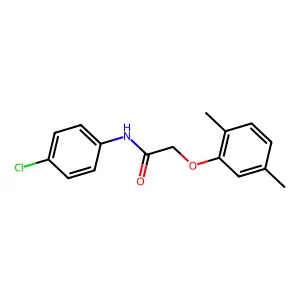 N-(4-Chlorophenyl)-2-(2,5-dimethylphenoxy)acetamide structure