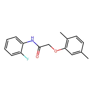 2-(2,5-Dimethylphenoxy)-N-(2-fluorophenyl)acetamide structure