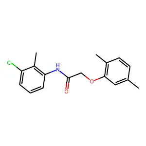 N-(3-chloro-2-methylphenyl)-2-(2,5-dimethylphenoxy)acetamide structure