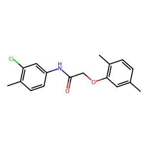 N-(3-Chloro-4-methylphenyl)-2-(2,5-dimethylphenoxy)acetamide structure