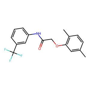 2-(2,5-Dimethylphenoxy)-N-(3-(trifluoromethyl)phenyl)acetamide structure