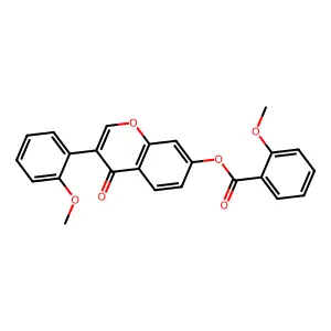 3-(2-methoxyphenyl)-4-oxo-4H-chromen-7-yl 2-methoxybenzoate structure