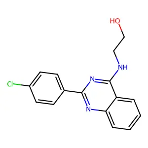 2-{[2-(4-Chlorophenyl)quinazolin-4-yl]amino}ethanol structure