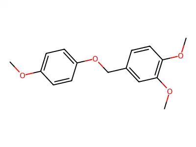 1,2-Dimethoxy-4-[(4-methoxyphenoxy)methyl]benzene structure