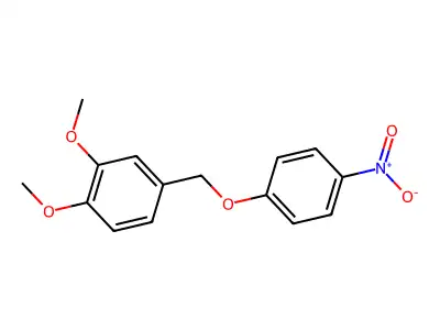 1,2-Dimethoxy-4-[(4-nitrophenoxy)methyl]benzene structure