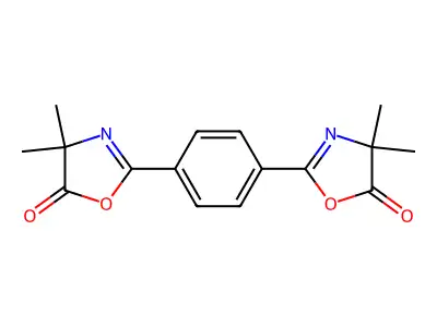 5(4H)-Oxazolone, 2,2'-(1,4-phenylene)bis[4,4-dimethyl- structure