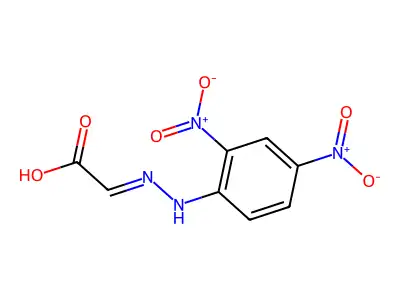 Glyoxylate 2,4-dinitrophenylhydrazone structure