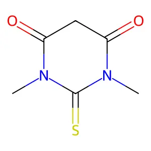 1,3-Dimethyl-2-sulfanylidene-1,3-diazinane-4,6-dione structure