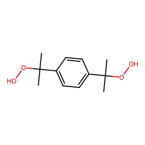 1,1'-(1,4-Phenylenebis(1-methylethylidene))bis(hydroperoxide) structure