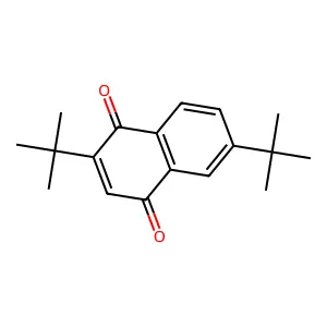 1,4-Naphthalenedione, 2,6-bis(1,1-dimethylethyl)- structure