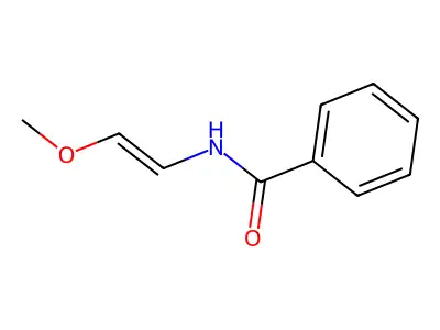 N-(2-methoxyethenyl)benzamide structure