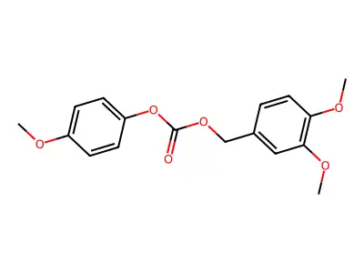 (3,4-Dimethoxyphenyl)methyl (4-methoxyphenyl) carbonate structure