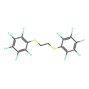 Ethane, 1,2-bis[(pentafluorophenyl)thio]- structure