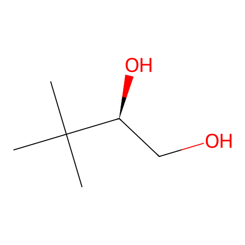 (2R)-3,3-dimethylbutane-1,2-diol structure