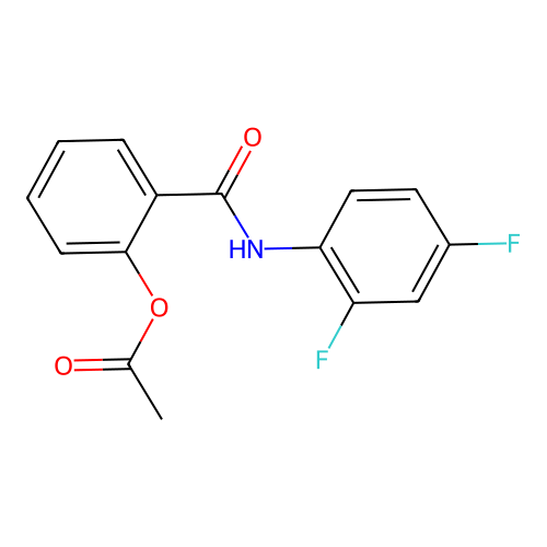 2-[(2,4-Difluorophenyl)carbamoyl]phenyl acetate structure
