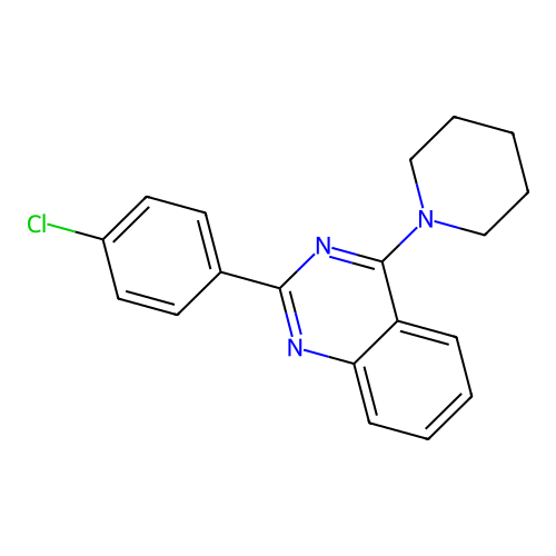 2-(4-Chlorophenyl)-4-(piperidin-1-yl)quinazoline structure