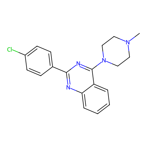 2-(4-Chlorophenyl)-4-(4-methylpiperazin-1-yl)quinazoline structure
