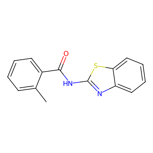 N-(1,3-benzothiazol-2-yl)-2-methylbenzamide structure