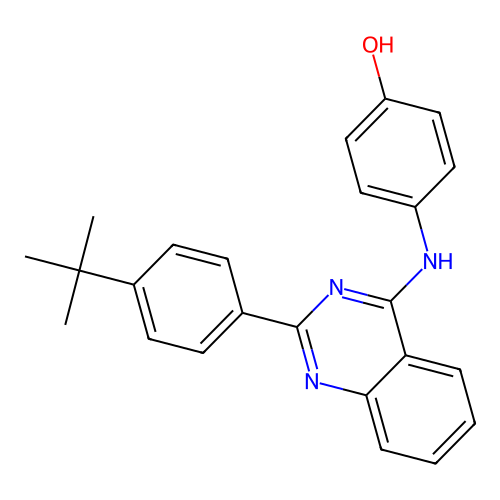 4-[[2-(4-Tert-butylphenyl)quinazolin-4-yl]amino]phenol structure