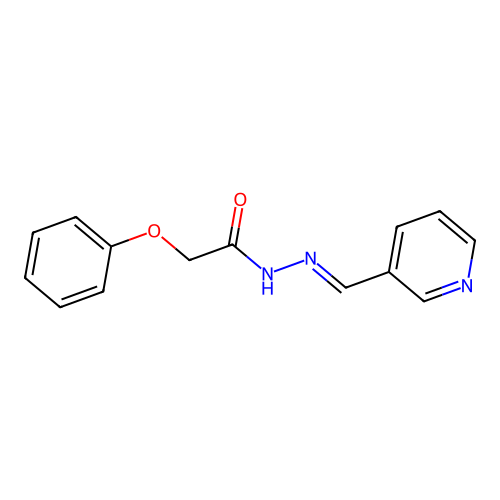 2-phenoxy-N'-(3-pyridinylmethylene)acetohydrazide structure