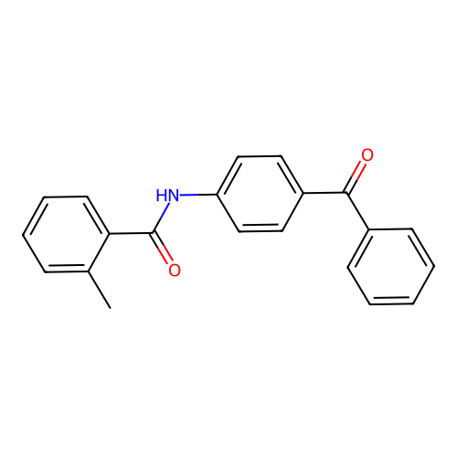 N-(4-benzoylphenyl)-2-methylbenzamide structure