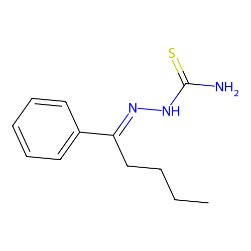Valerophenone thiosemicarbazone structure
