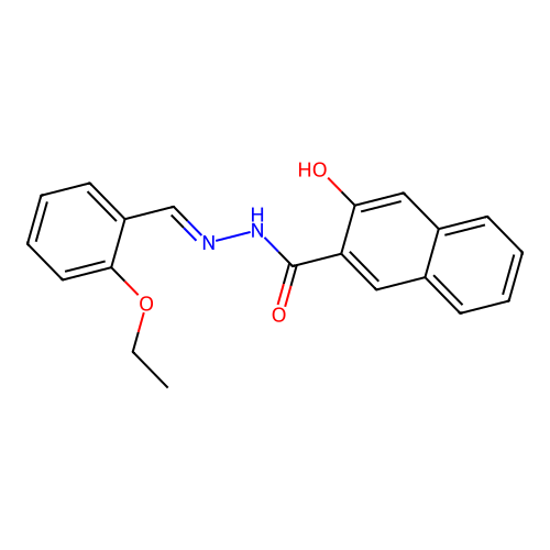 N'-(2-ethoxybenzylidene)-3-hydroxy-2-naphthohydrazide structure