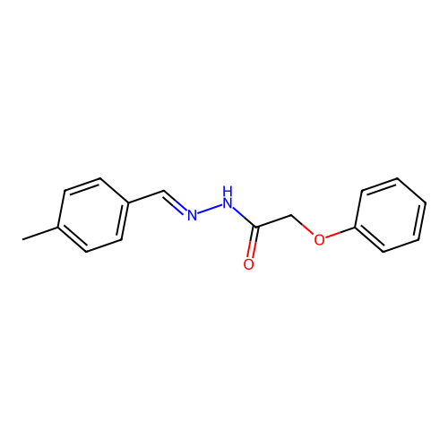 N'-(4-methylbenzylidene)-2-phenoxyacetohydrazide structure