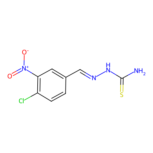 4-Chloro-3-nitrobenzaldehyde thiosemicarbazone structure