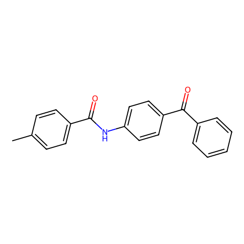 N-(4-benzoylphenyl)-4-methylbenzamide structure