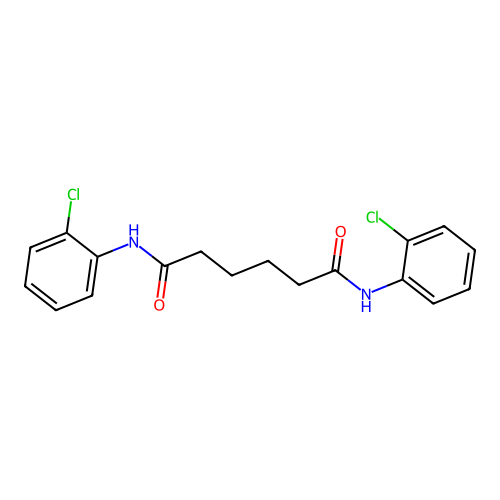 N(1),N(6)-Bis(2-氯苯基)己烷di酰胺 structure