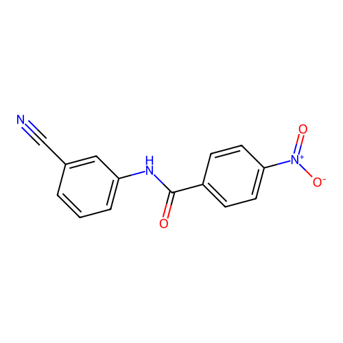 N-(3-cyanophenyl)-4-nitrobenzamide structure