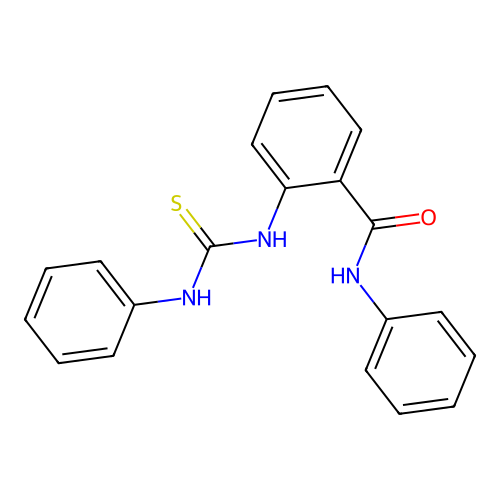 N-phenyl-2-[(phenylcarbamothioyl)amino]benzamide structure