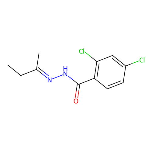 N'-[(2E)-butan-2-ylidene]-2,4-dichlorobenzohydrazide structure