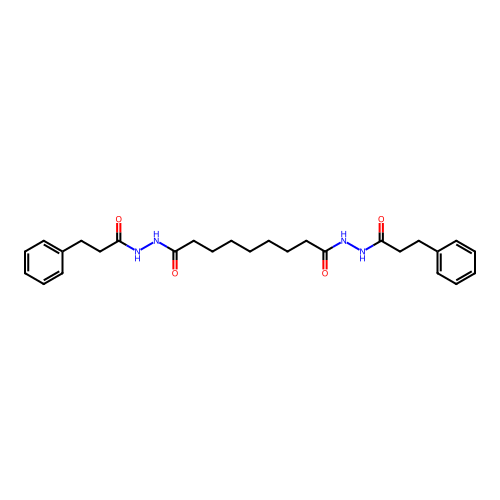 N'1,N'9-bis(3-phenylpropanoyl)nonanedihydrazide structure
