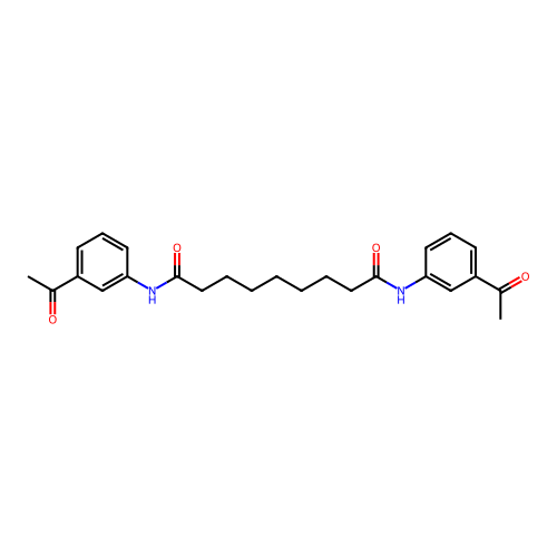 N,N'-bis(3-acetylphenyl)nonanediamide structure
