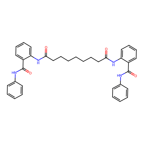 N,N'-bis[2-(anilinocarbonyl)phenyl]nonanediamide structure