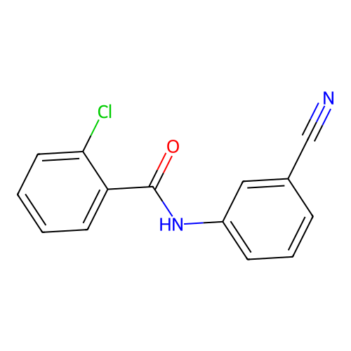 2-氯-N-(3-氰基苯基)苯甲酰胺 structure