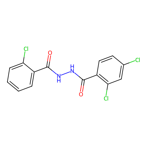 2,4-二氯-N-(2-氯苯甲酰)苯甲酰肼 structure